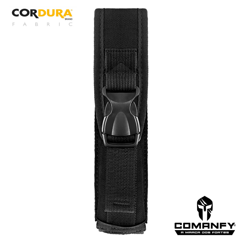 PORTA CARREGADOR C/ FECHO CTT-SMT EM CORDURA® 1000D - PRETO PORTA CARREGADOR C/ FECHO CTT-SMT EM CORDURA® 1000D - PRETO