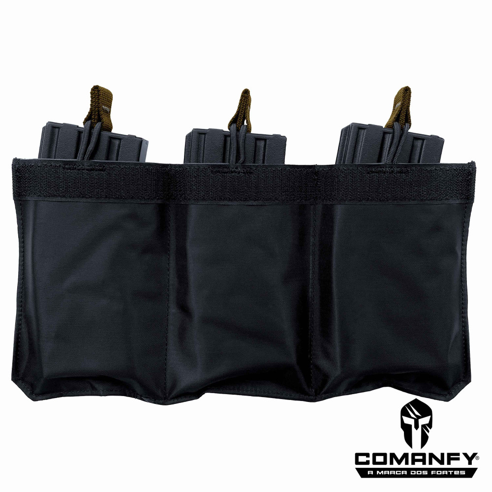 PORTA CARREGADOR FZ 5.56 TRIPLO CANGURU - FITA DETALHE COYOTE PORTA CARREGADOR FZ 5.56 TRIPLO CANGURU - FITA DETALHE COYOTE