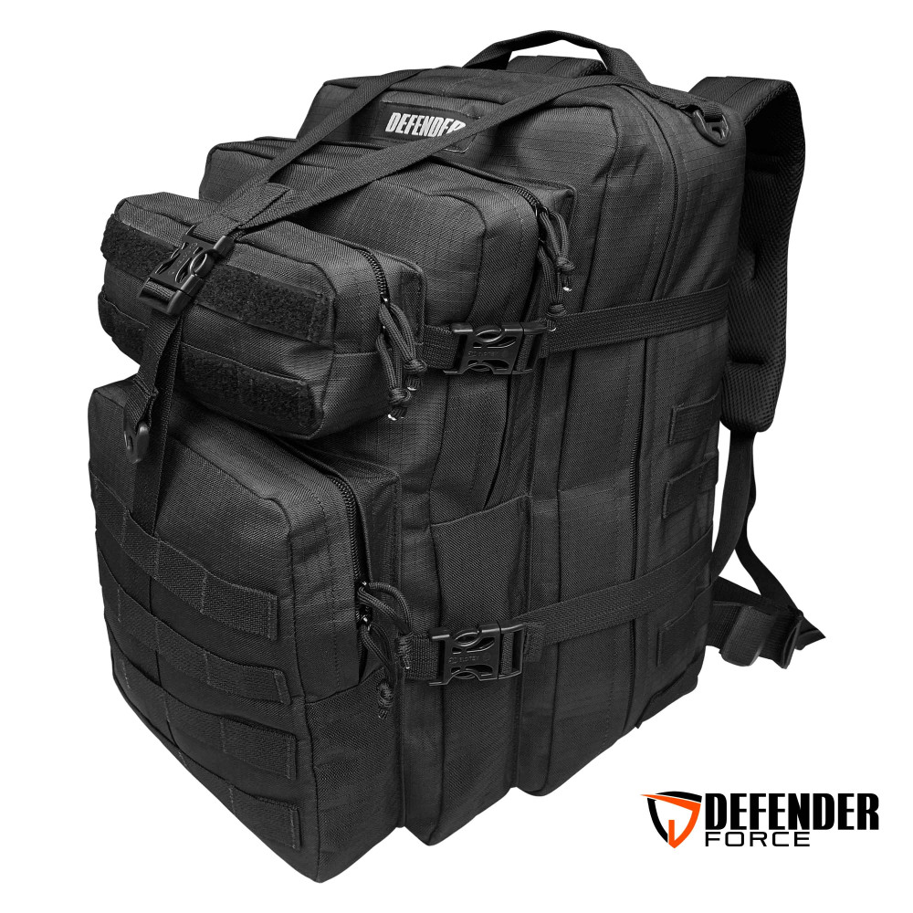 MOCHILA DEFENDER ASSAULT 45 LTS COM PORTA NOTBOOK - PRETO MOCHILA DEFENDER ASSAULT 45 LTS COM PORTA NOTBOOK - PRETO