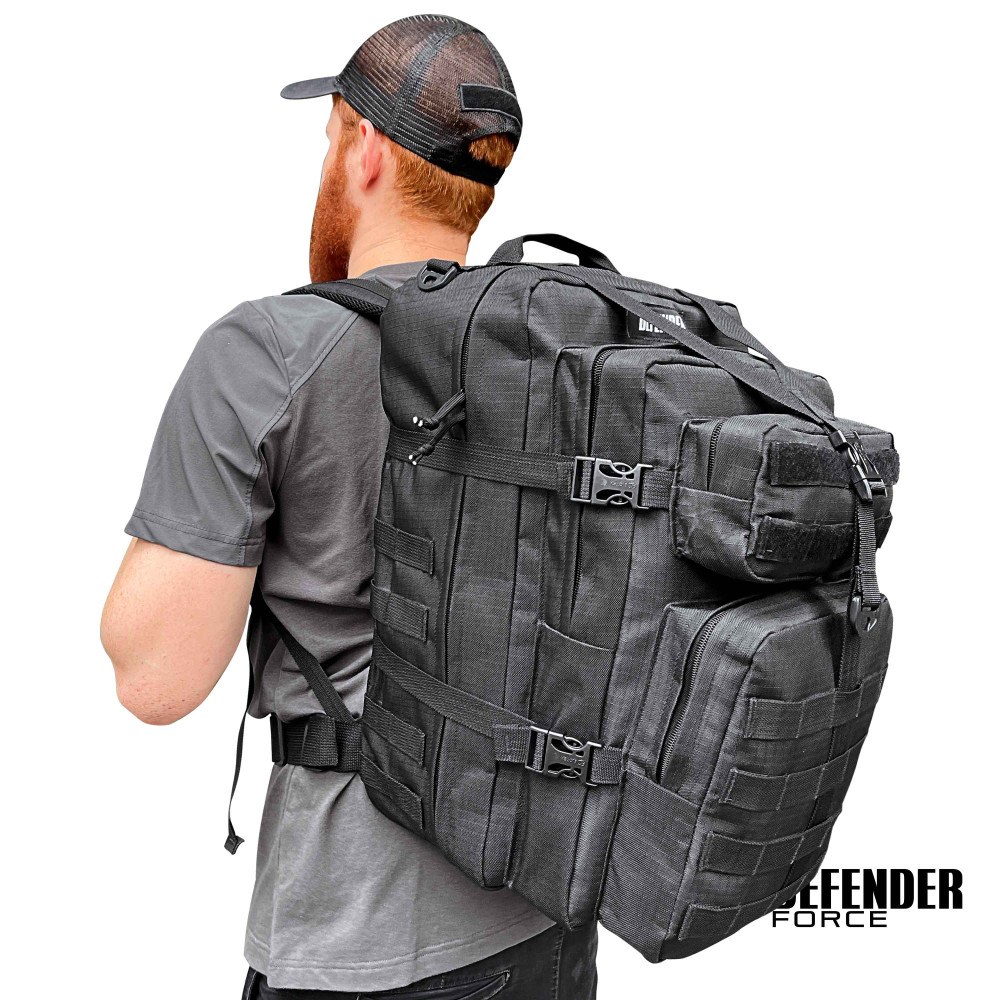 MOCHILA DEFENDER ASSAULT 45 LTS COM PORTA NOTBOOK - PRETO MOCHILA DEFENDER ASSAULT 45 LTS COM PORTA NOTBOOK - PRETO