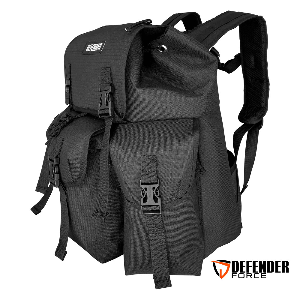 MOCHILA DEFENDER P/ CURSOS MILITARES 35 LITROS EM RIPSTOP - PRETO MOCHILA DEFENDER P/ CURSOS MILITARES 35 LITROS EM RIPSTOP - PRETO
