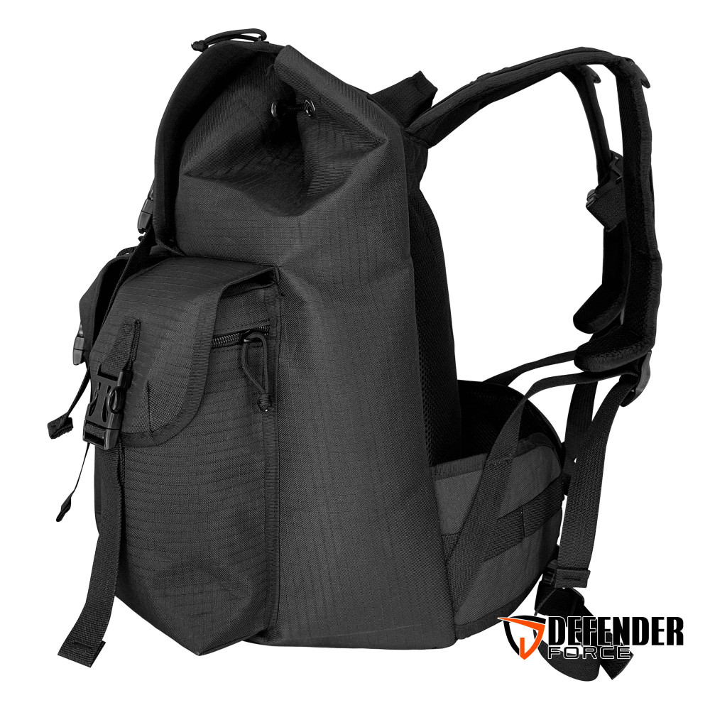 MOCHILA DEFENDER P/ CURSOS MILITARES 35 LITROS EM RIPSTOP - PRETO MOCHILA DEFENDER P/ CURSOS MILITARES 35 LITROS EM RIPSTOP - PRETO