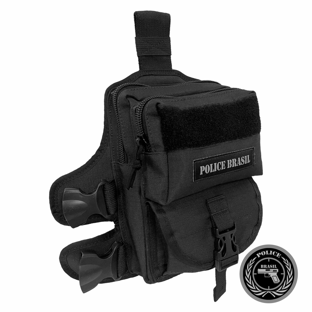 BORNAL DE PERNA SWAT 04 EM RIPSTOP - PRETO