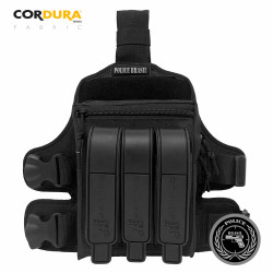 BORNAL DE PERNA TRIPLO C/ PORTA ID EM RIPSTOP - PRETO BORNAL DE PERNA TRIPLO C/ PORTA ID EM RIPSTOP - PRETO